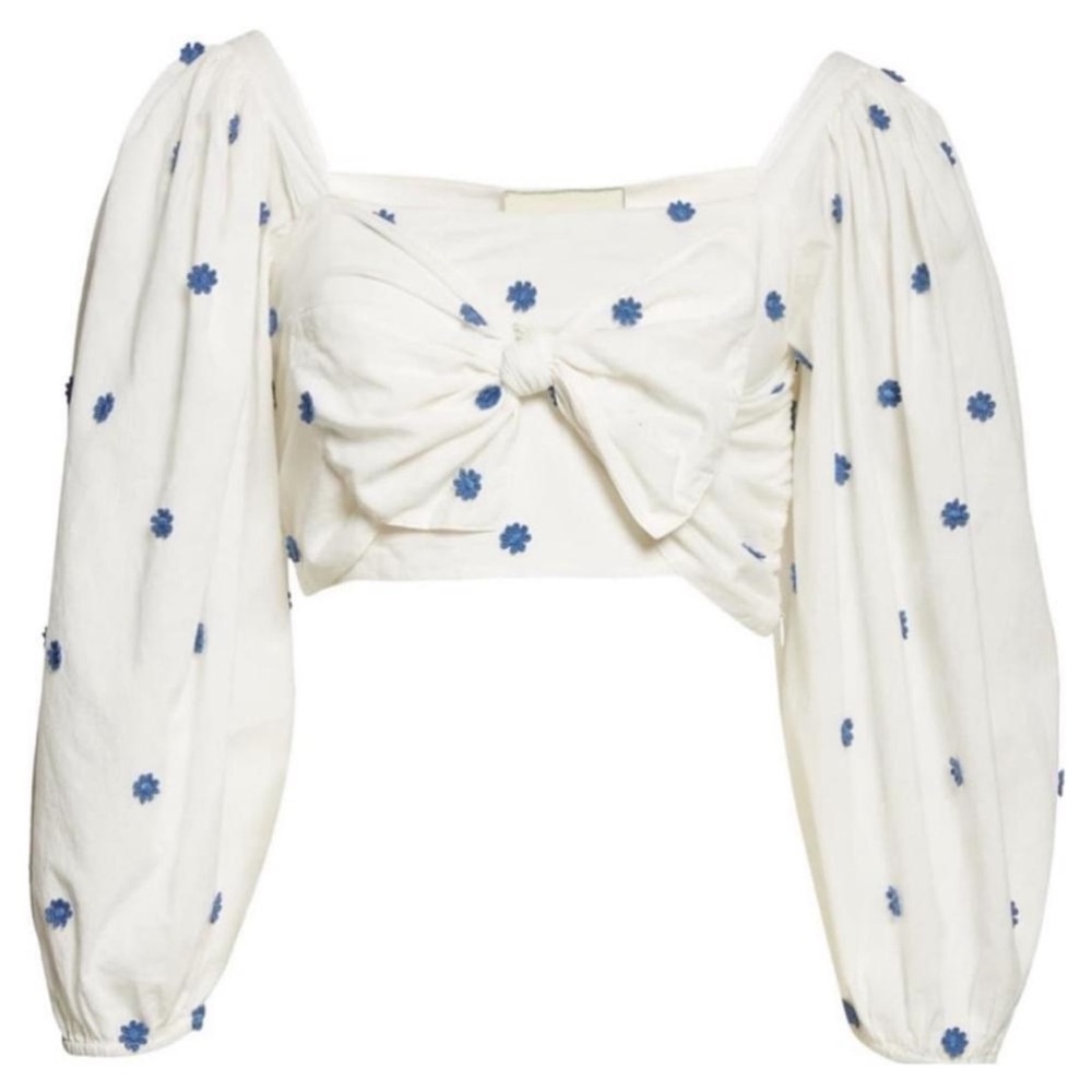 NWT Farm Rio delicate Front Bow shirt